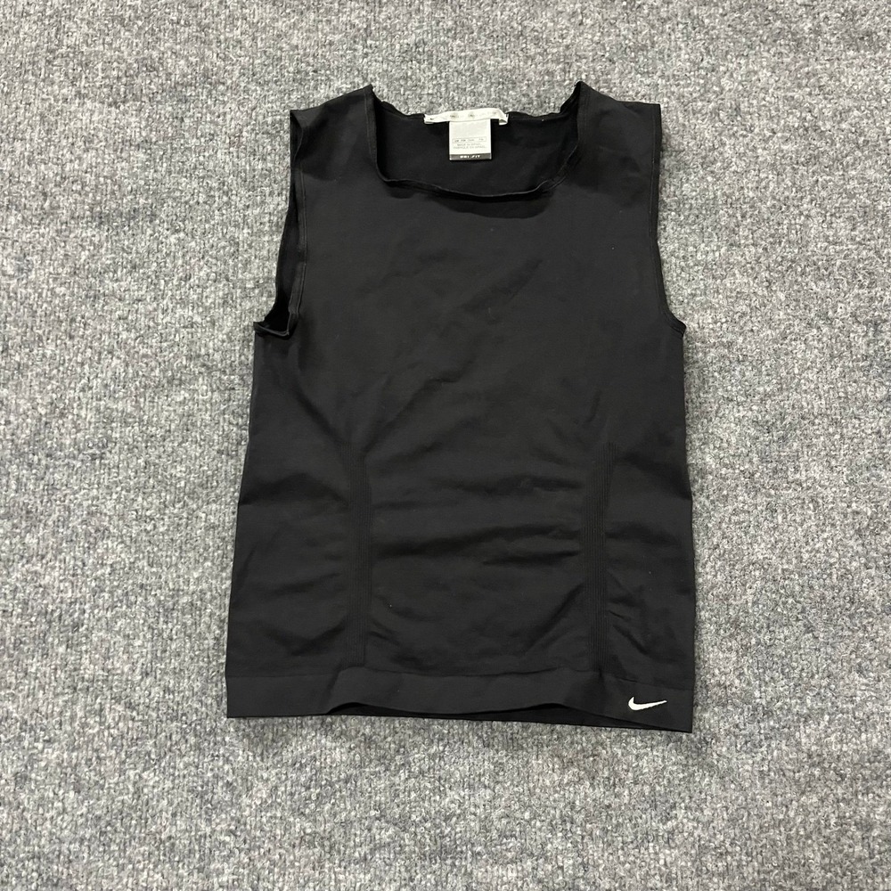Nike Tank Top Womens Size S/M Black Dri-Fit Seamless Athletic Slim Fit Workout